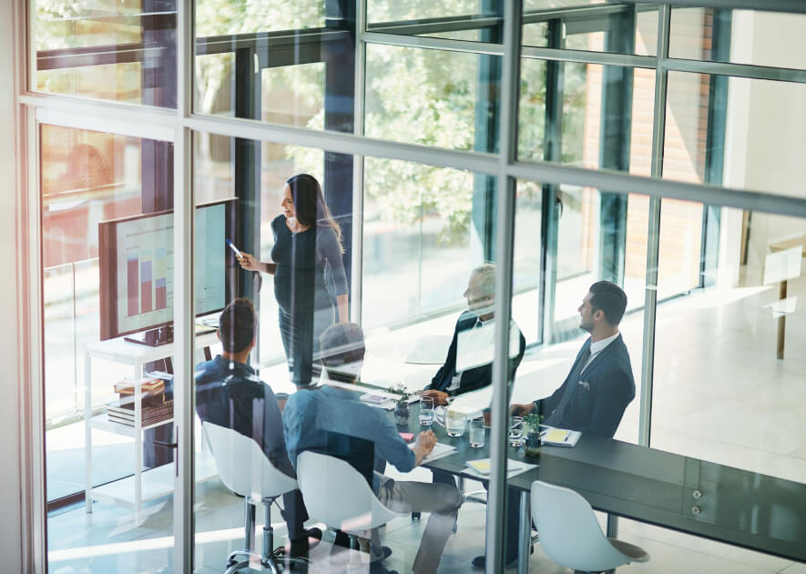 Presentation in the office